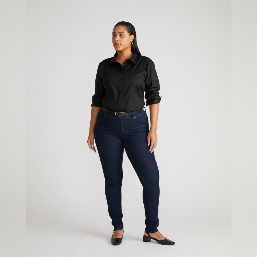 Seine High Rise Skinny Jeans 27 Inch Dark Indigo